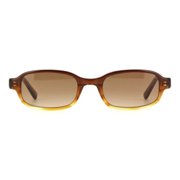 New DMY STUDIOS Margot Havana Square DMYSUN13GB Gradient Brown Sunglasses Women - Picture 2 of 4